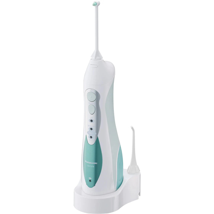 Panasonic | Oral irrigator | EW1313G303 | Cordless | 130 ml | Number of galvutės 2 | Baltas/Žalias