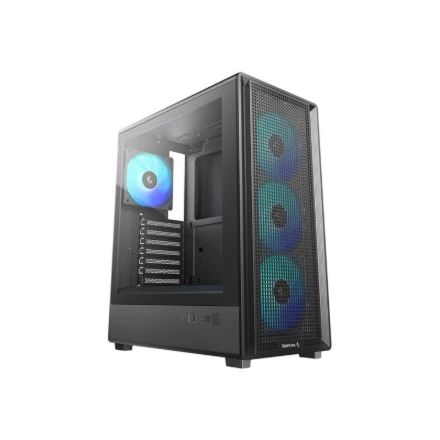 Deepcool Case | CC550 4F | Mid Tower | ATX PS2 (maximum length: 180 mm) | Juodas