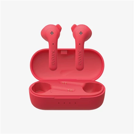 Defunc Earbuds True Basic belaidės ausinės, Raudonos aprašymas - Prekės nuotrauka
