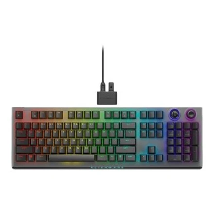 Dell | Alienware Tri-Mode AW920K | Belaidė klaviatūra žaidimams | Wireless | Bluetooth | RGB LED pašvietimas | Belaidė jungtis | US | CHERRY MX Raudona | Dark Side of the Moon