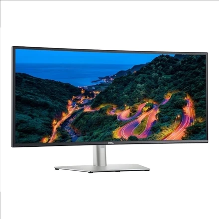 Monitorius Dell UltraSharp 34 Curved USB-C Hub Monitorius-U3423WE, Juodos/Sidabrinės spalvos