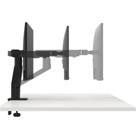 Laikiklis Dell | Desk Mount | MDA20 | Height, tilt, swivel, rotation, depth | 19-27 " | Maximum weight (capacity) 10 kg | Juodas