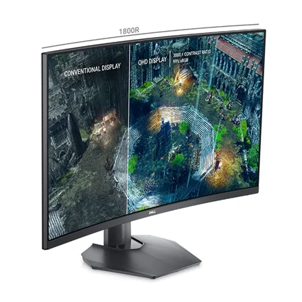 Monitorius DELL S3222DGM / 31.5" / Gaming / Curved / Panel VA / 165Hz / QHD 2560x1440 / AMD FreeSync