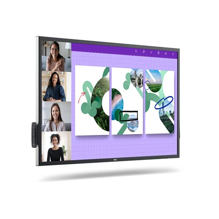 Monitorius Dell | P5524QT | 55 " | IPS | 4K UHD | 16:9 | 60 Hz | 9 ms | Jutiklinis ekranas | 3840 x 2160 pikselių | 350 cd/m² | HDMI jungtys quantity 3 | Juodas | Garantija 36 mėn.