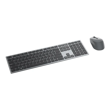 Dell Premier Multi-Device Klaviatūra ir pelė | KM7321W | Klaviatūros ir pelės rinkinys | Wireless | Ukrainian | Titanium Gray | 2.4 GHz, Bluetooth 5.0