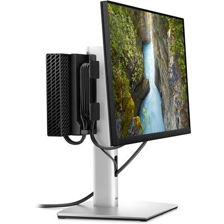 Laikiklis Dell | Desk Mount | OptiPlex Micro AIO MFS22 | Tilt, swivel, height adjustment, pivot | 19-27 " | Sidabrinis
