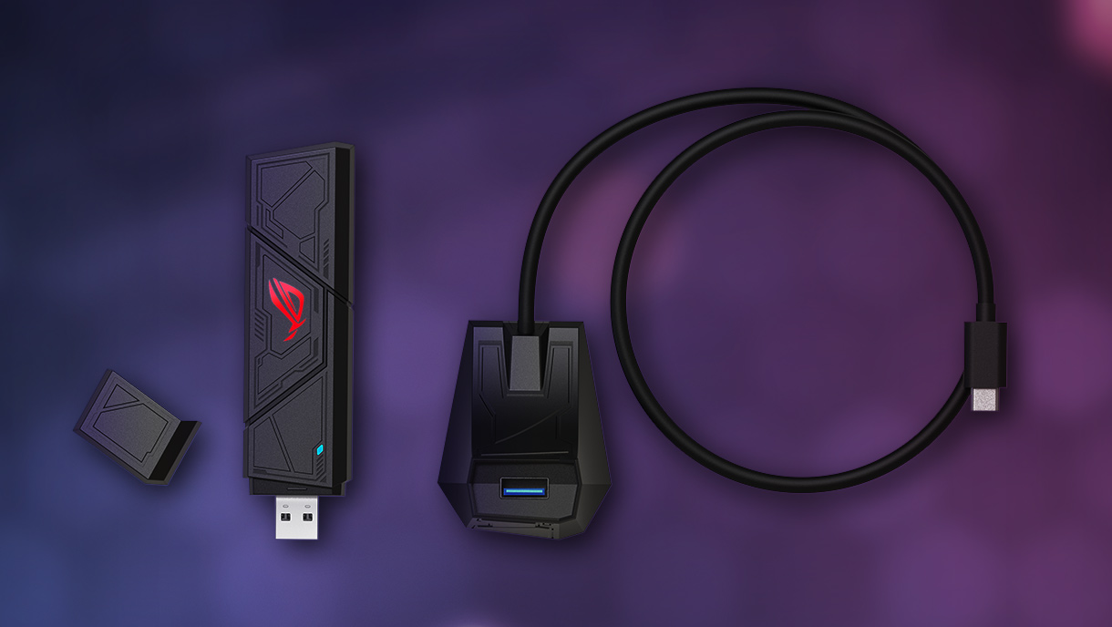 Asus ROG USB-BE92 Belaidis USB tinklo adapteris aprašymas - Prekės nuotrauka