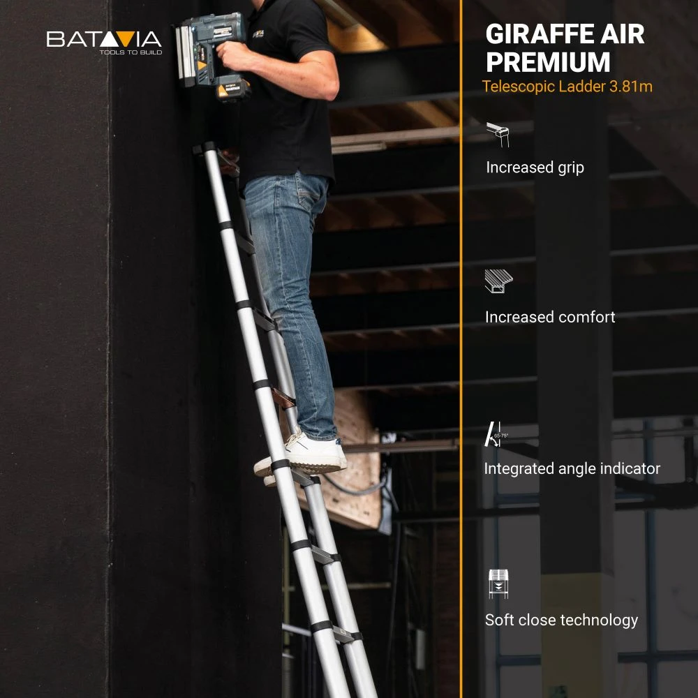 Teleskopinės kopėčios Batavia, 3,81 m aprašymas - Prekės nuotrauka