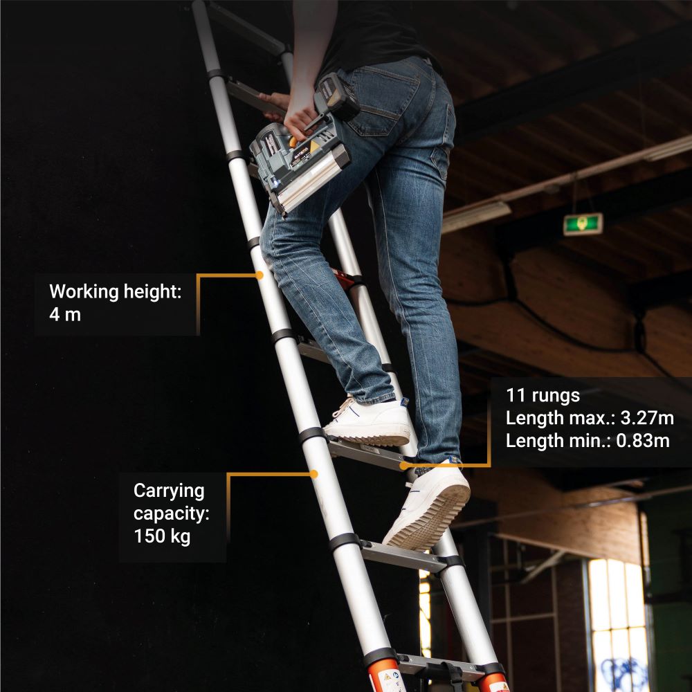 Teleskopinės kopėčios Batavia Giraffe AIR, 3,27 m aprašymas - Prekės nuotrauka