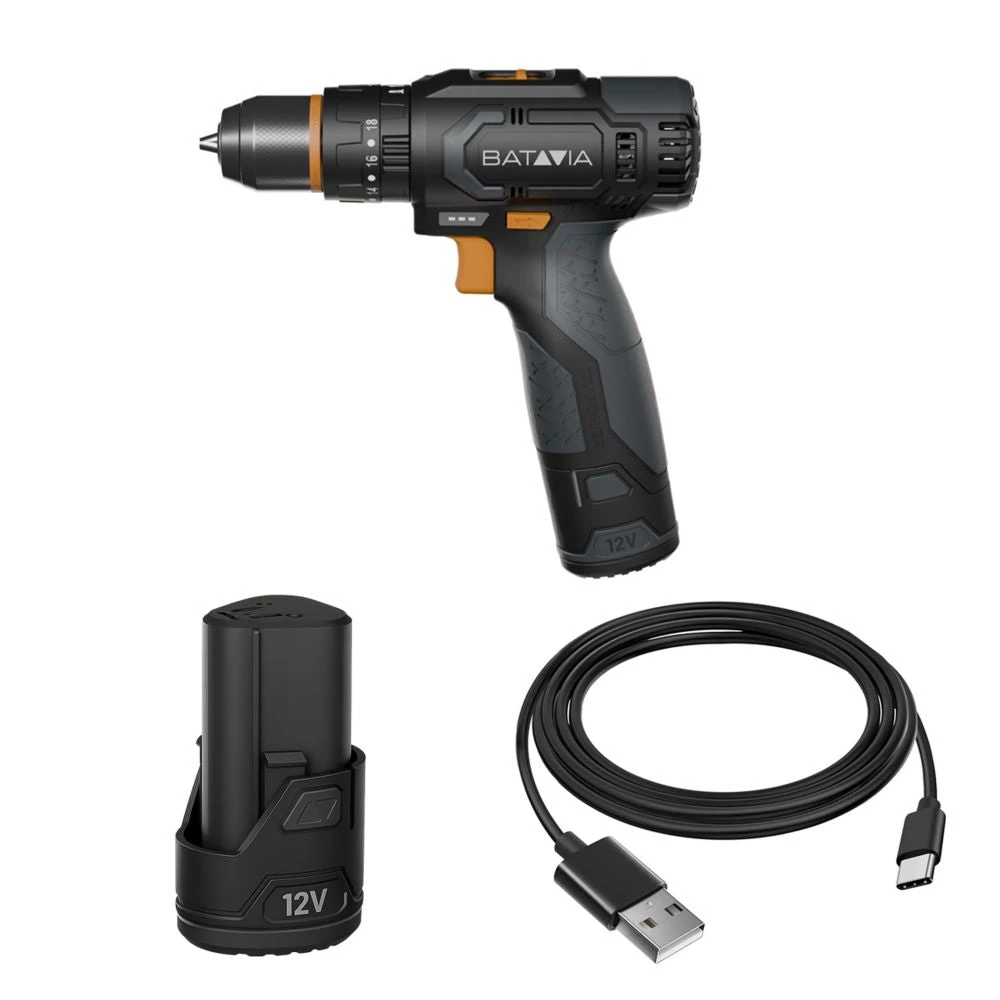 Akumuliatorinis suktuvas Batavia 7065261, 12 V, su 2 Ah akum. ir USB-C įkrovimo kabeliu aprašymas - Prekės nuotrauka