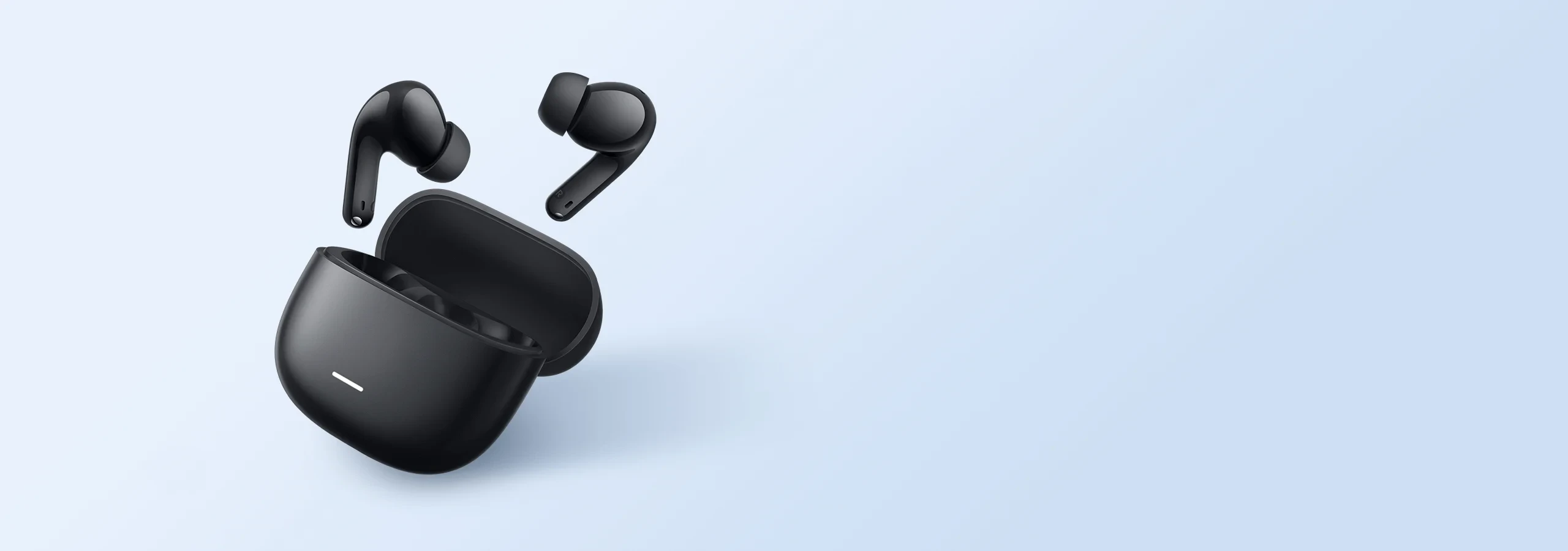 Belaidės ausinės Xiaomi REDMI Buds 8 Lite, spalva: juoda aprašymas - Prekės nuotrauka