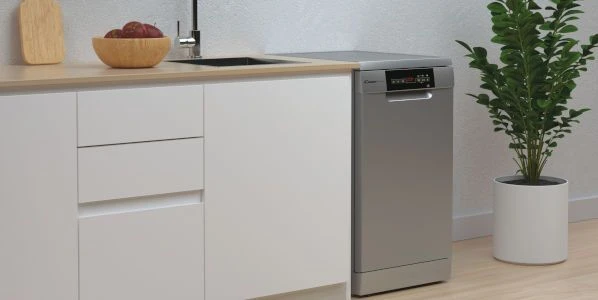 Candy Indaplovė | CDPH 2L1047B | Free standing | Plotis 45 cm | Number of place settings 10 | Number of programs 5 | Energy efficiency class E | Inox +DOVANA Hoover dulkių siurblys aprašymas - Prekės nuotrauka