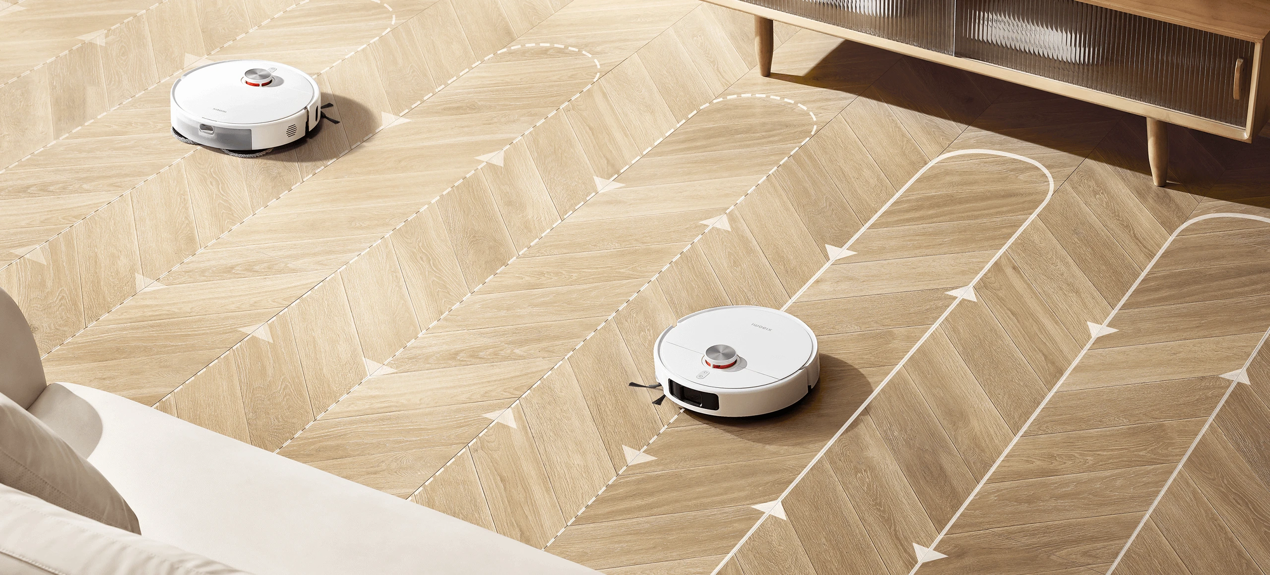 Dulkių siurblys - robotas Xiaomi S40 Pro EU, baltos spalvos aprašymas - Prekės nuotrauka