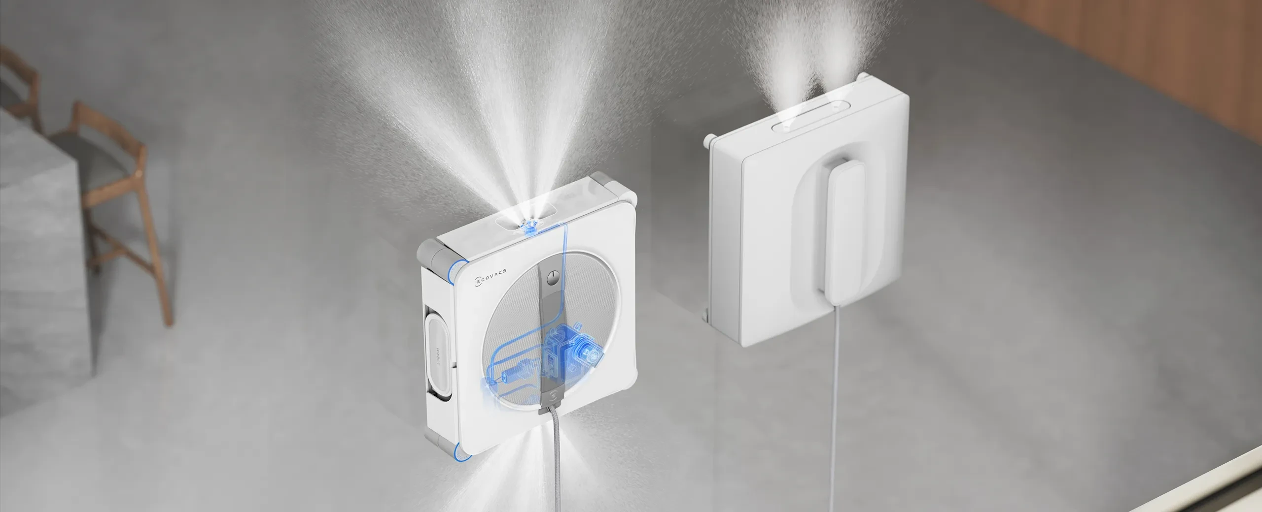 Langų valymo robotas Ecovacs WINBOT W2S, 8000 Pa, Baltas aprašymas - Prekės nuotrauka