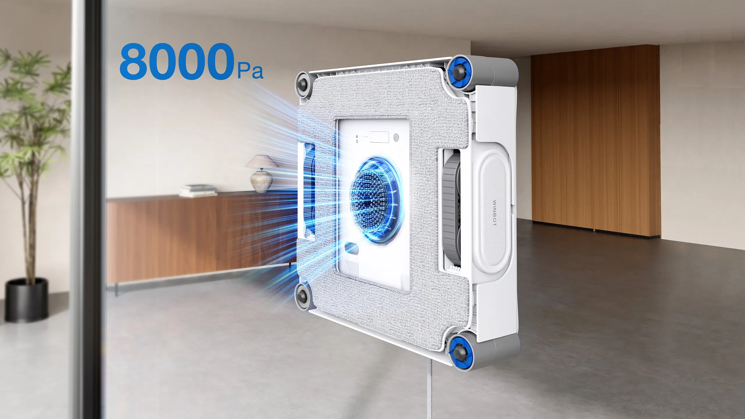 Langų valymo robotas Ecovacs WINBOT W2S OMNI, 8000 Pa, Baltas aprašymas - Prekės nuotrauka