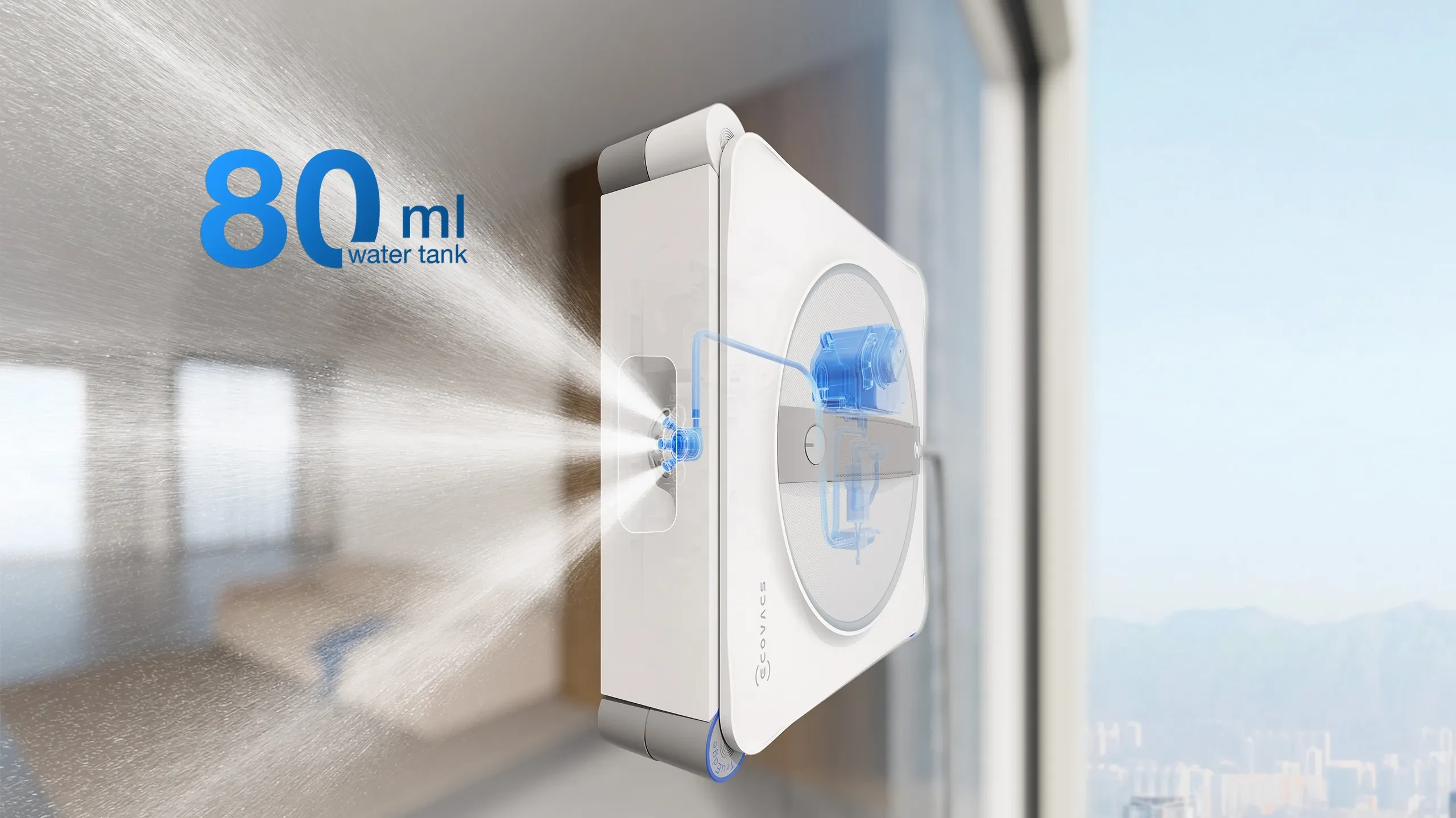 Langų valymo robotas Ecovacs WINBOT W2S OMNI, 8000 Pa, Baltas aprašymas - Prekės nuotrauka