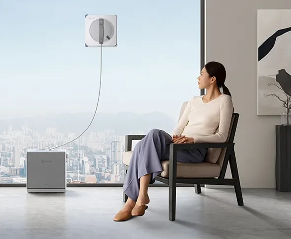 Langų valymo robotas Ecovacs WINBOT W2S OMNI, 8000 Pa, Baltas aprašymas - Prekės nuotrauka