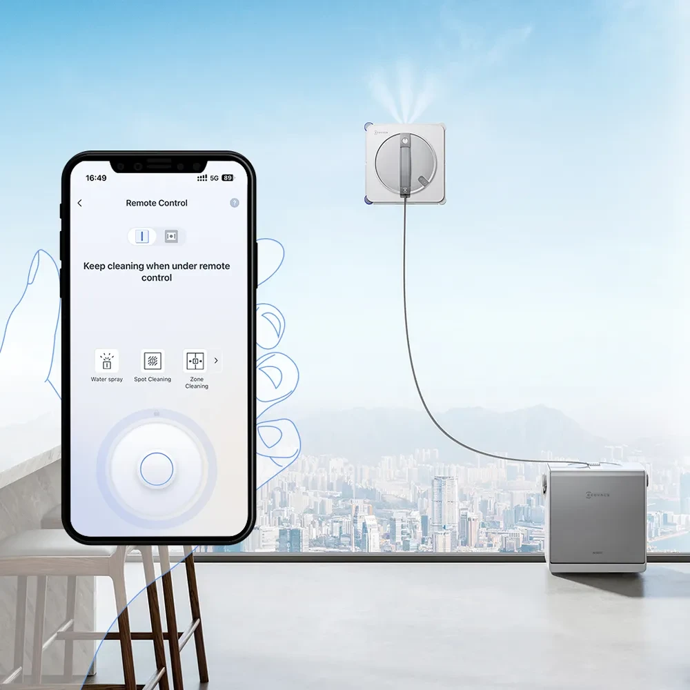 Langų valymo robotas Ecovacs WINBOT W2S OMNI, 8000 Pa, Baltas aprašymas - Prekės nuotrauka
