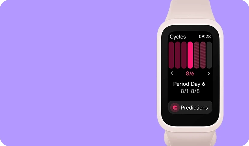 Išmanioji apyrankė Xiaomi Smart Band 9 Active, Violetinės spalvos aprašymas - Prekės nuotrauka