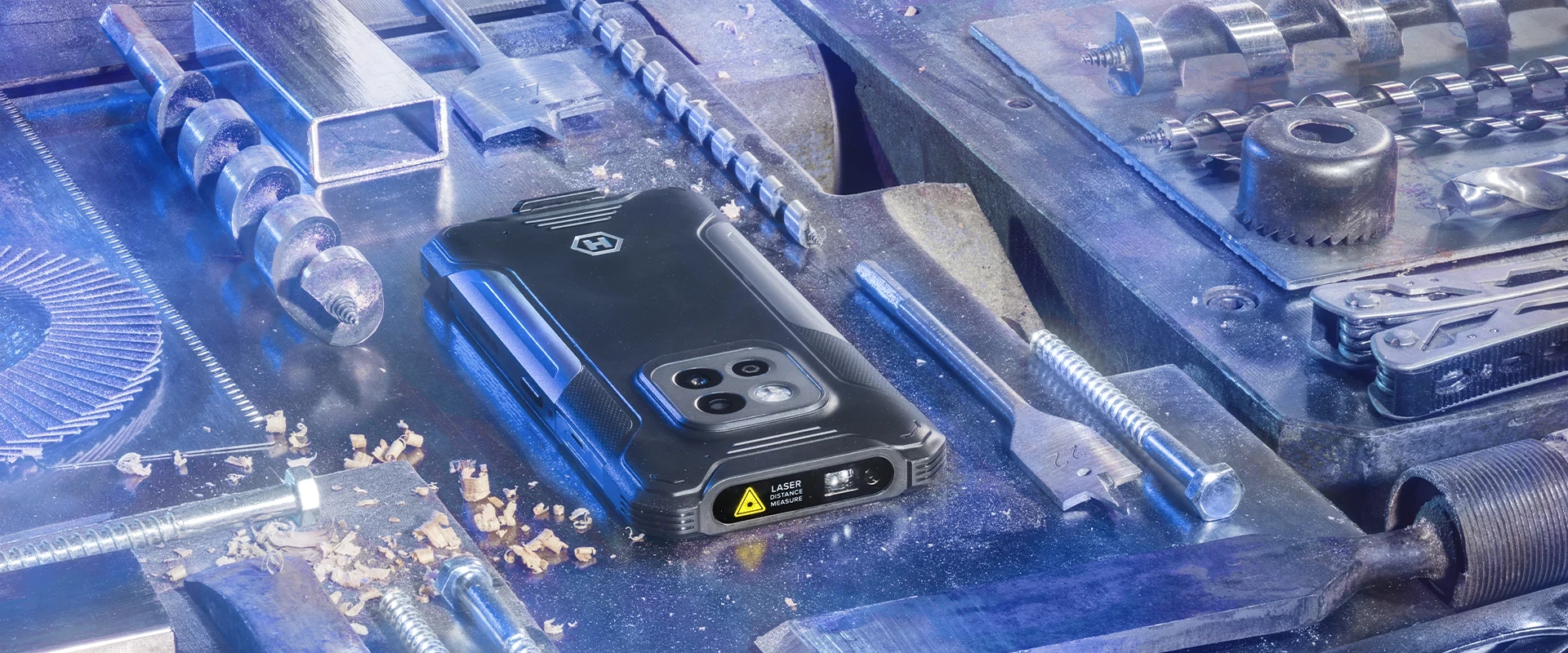 Išmanusis telefonas MyPhone Hammer Construction 2 5G, 6/128G, sidabrinis aprašymas - Prekės nuotrauka