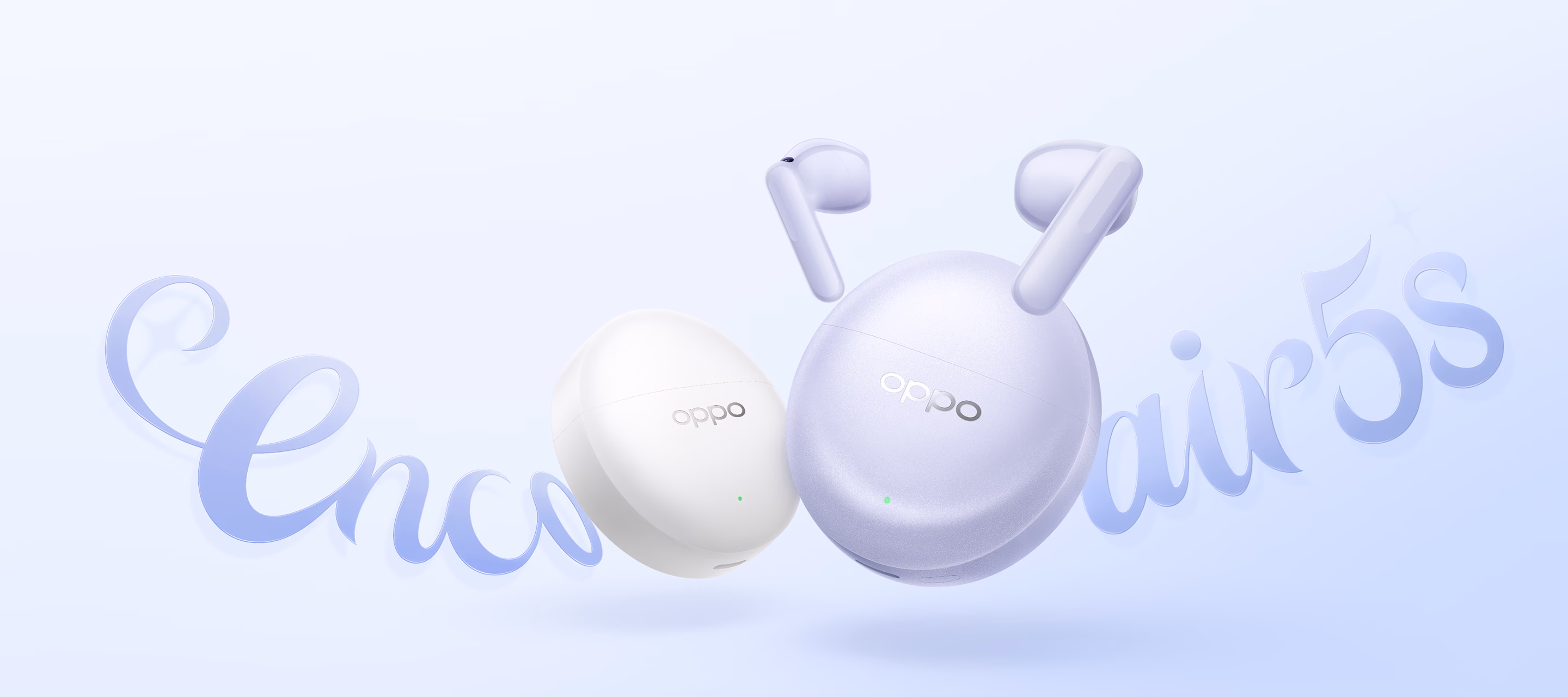 OPPO Enco Air5s Lunar White aprašymas - Prekės nuotrauka