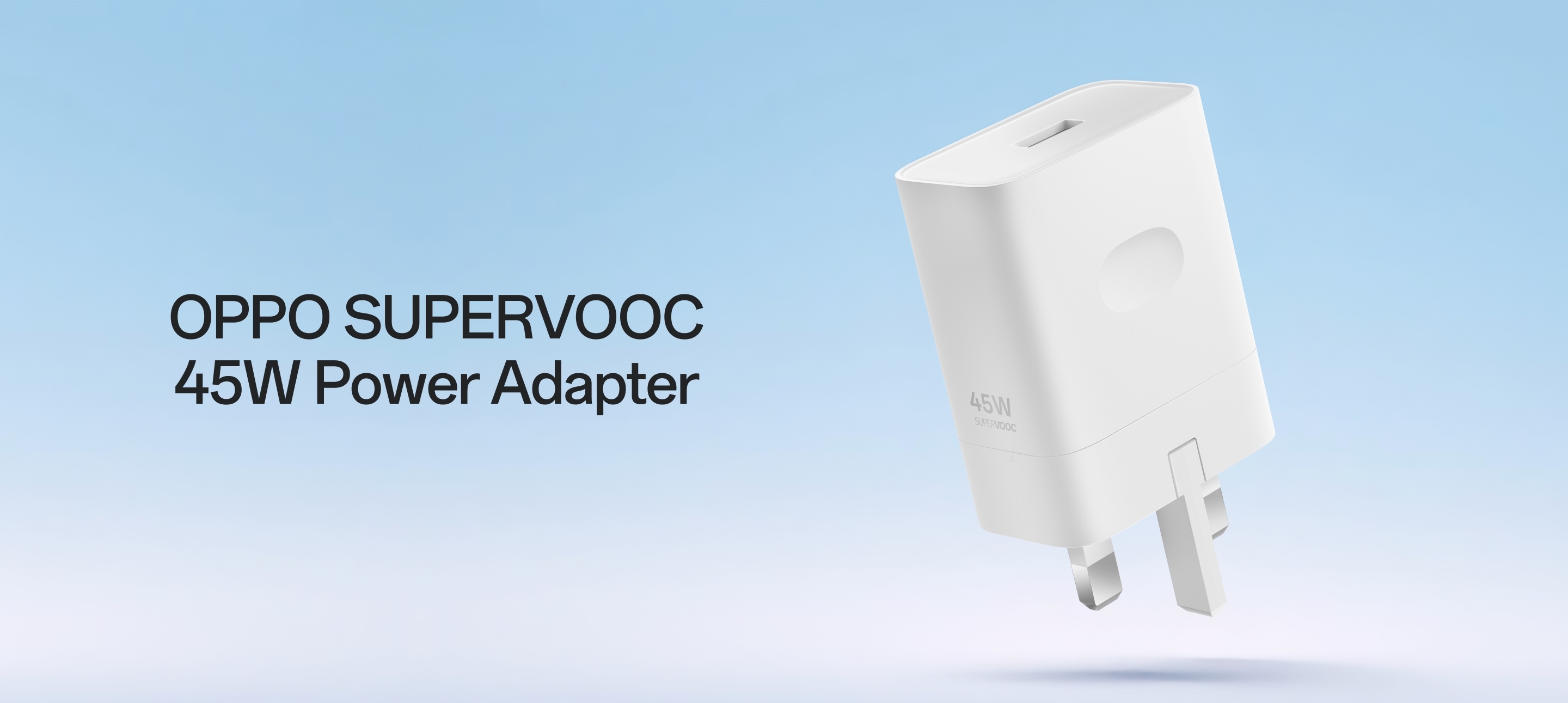 OPPO SUPERVOOC 45W adapter White aprašymas - Prekės nuotrauka