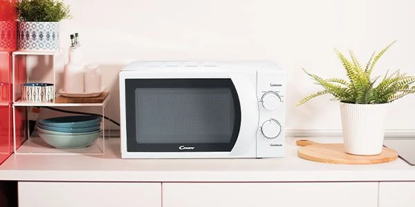 Pastatoma mikrobangų krosnelė Candy Idea CMW 2070M, baltos spalvos aprašymas - Prekės nuotrauka