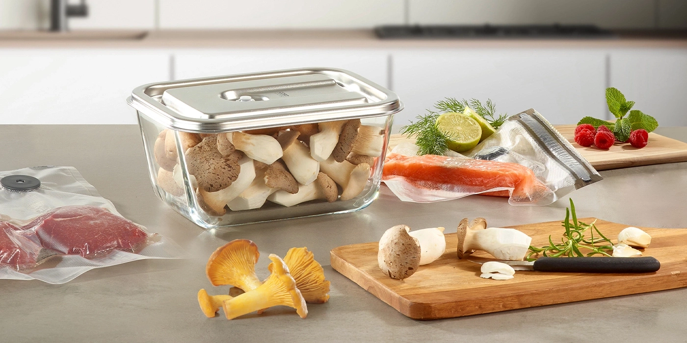 Skaidrus vakuuminis maisto saugojimo indas Caso VacuBoxx Inox 2.6 XL (1167) aprašymas - Prekės nuotrauka