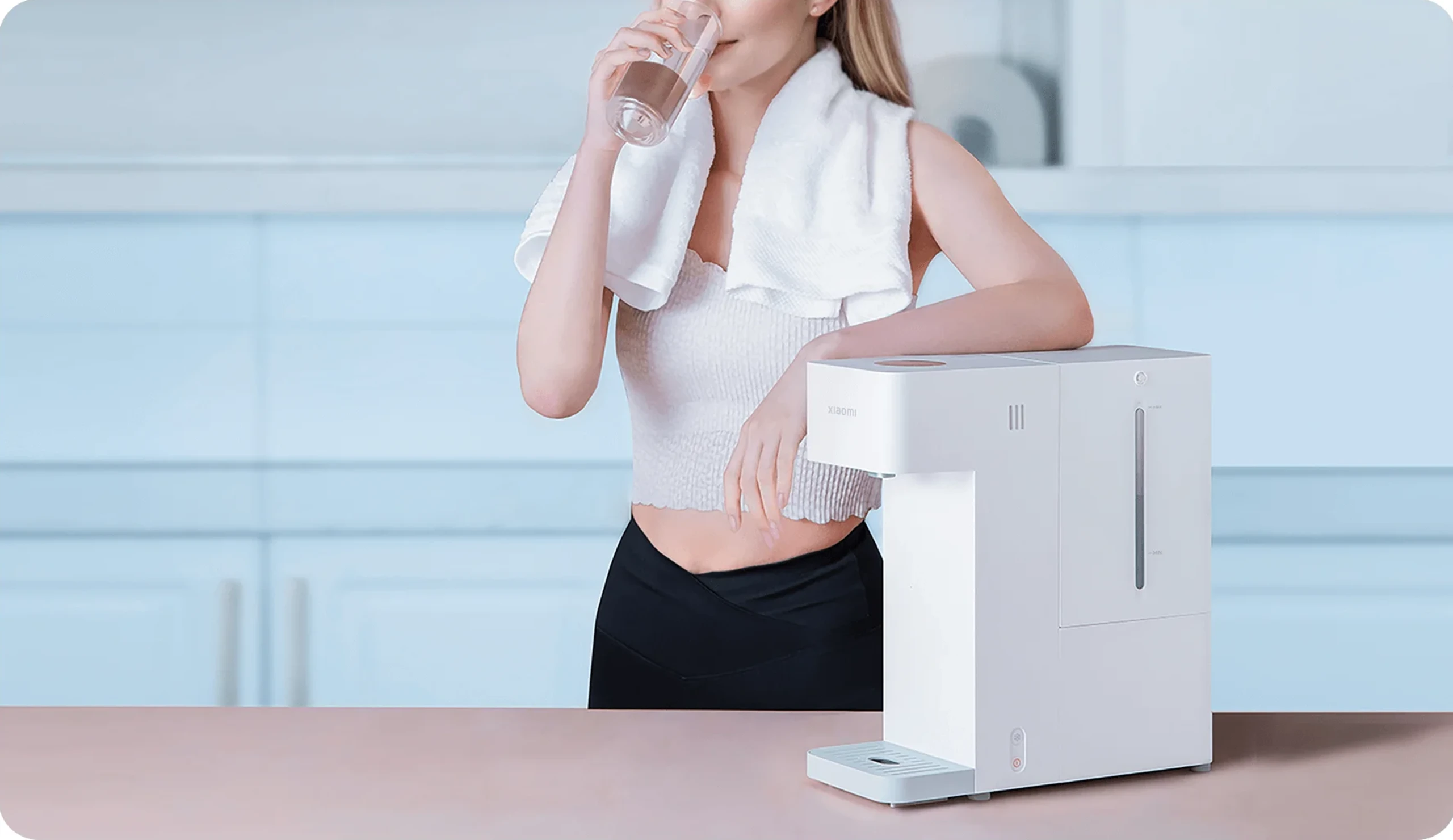 Išmanusis karšto ir šalto vandens dozatorius Xiaomi Smart Water Dispenser (Hot and Cold) | 2250 W | Baltas aprašymas - Prekės nuotrauka