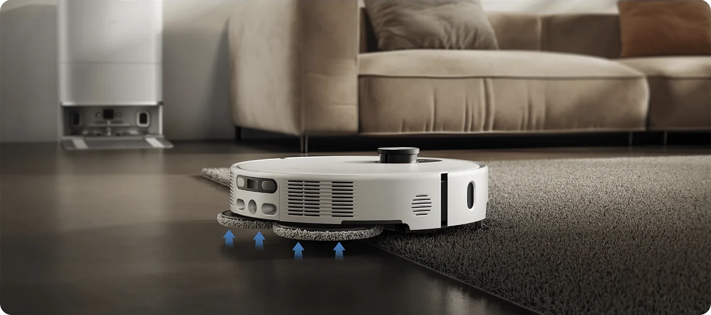Siurblys robotas  Xiaomi Robot Vacuum 5 EU, baltos spalvos aprašymas - Prekės nuotrauka