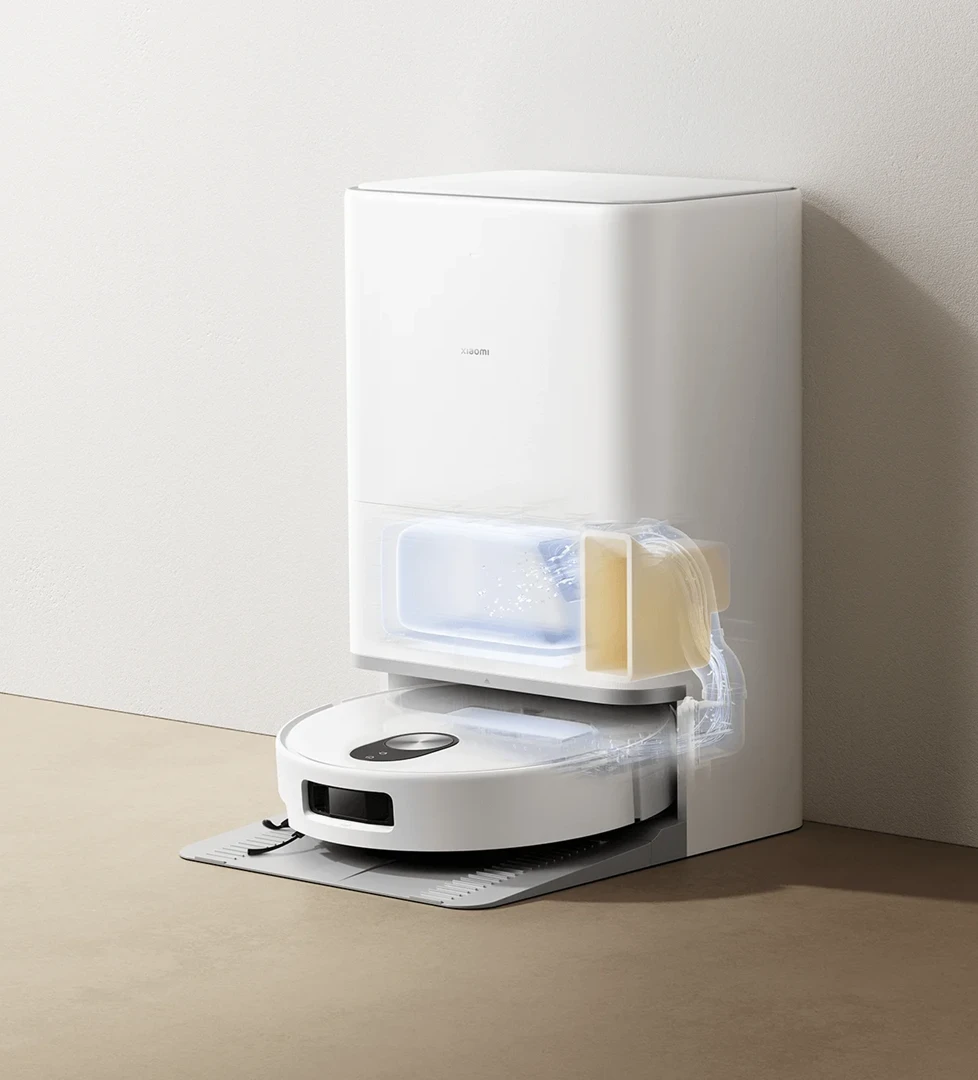Siurblys robotas  Xiaomi Robot Vacuum 5 EU, baltos spalvos aprašymas - Prekės nuotrauka