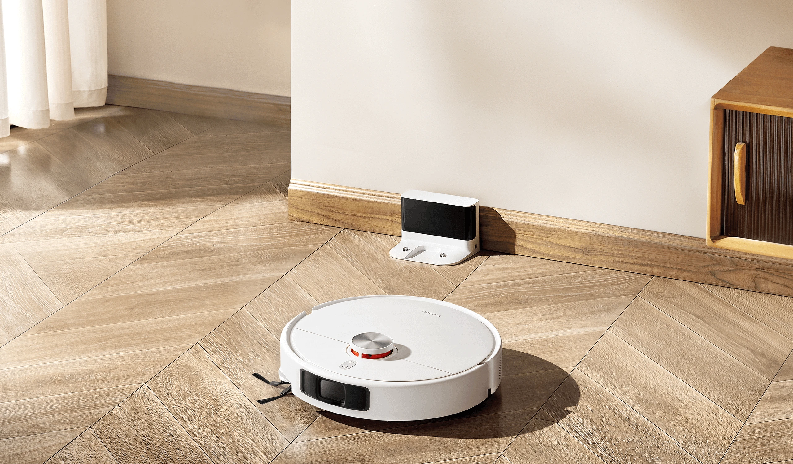 Dulkių siurblys - robotas Xiaomi S40 Pro EU, baltos spalvos aprašymas - Prekės nuotrauka