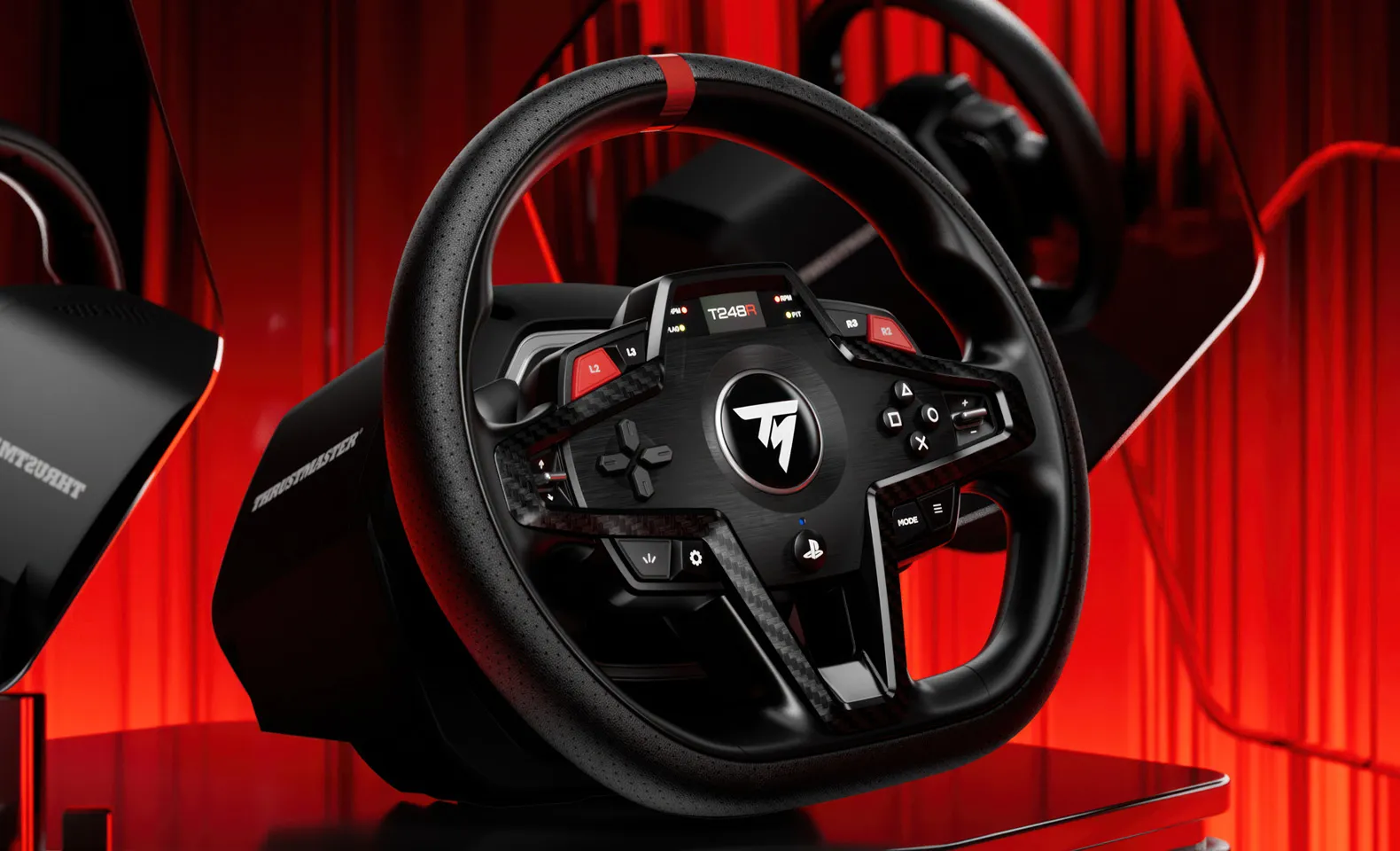 Žaidimų vairo rinkinys Thrustmaster Racing Wheel | T248R (vairo rinkinys + pedalų rinkinys) PS4 / PS5 / PC aprašymas - Prekės nuotrauka