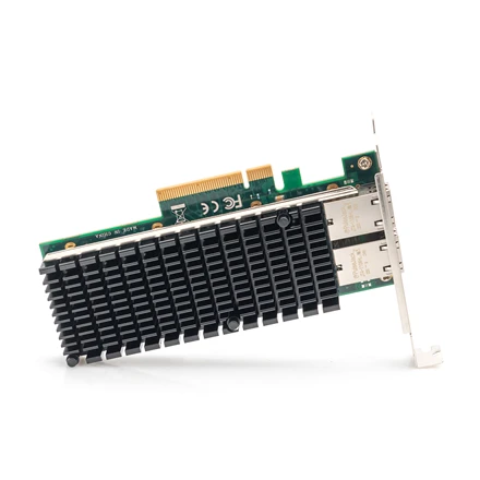 Digitus Skaitmenas | 10Gbps dviejų prievadų Ethernet serverio adapteris PCIe X8, Intel X540 BT2 | DN-10163