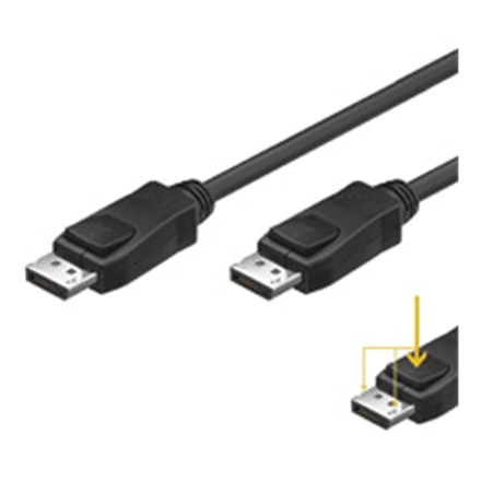 Assmann Electronic ASSMANN laidas Displayport 1m AWG28 2xshielded juodas bulk M/M