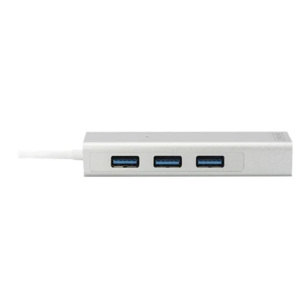 Assmann Electronic DIGITUS USB3.0 3 prievadų HUB & GLAN adapteriai 3xUSB A/F 1xUSB A/M 1xRJ45 LAN