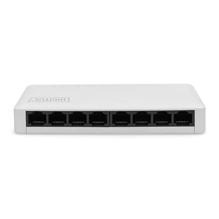 Šakotuvas Digitus Skaitmenas | 8 prievadų Gigabit Ethernet jungiklis | DN-80064-1 | Nevaldomas | Darbalaukis