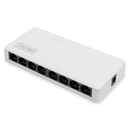 Šakotuvas Digitus Skaitmenas | 8 prievadų Gigabit Ethernet jungiklis | DN-80064-1 | Nevaldomas | Darbalaukis