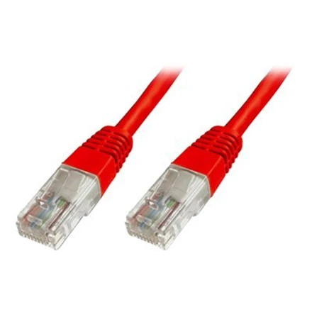 Assmann Electronic DIGITUS CAT 5e U-UTP patch kabelis PVC AWG 26/7 ilgis 0,5 m spalva raudona