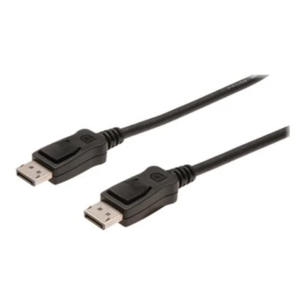 Assmann Electronic ASSMANN laidas Displayport 1m AWG28 2xshielded juodas bulk M/M