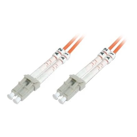 Assmann Electronic DIGITUS LWL patchcable LC/LC 50/125um 3m Multimode Duplex Halogenfrei bis 1Gbit su protokolu oranžinis OM2