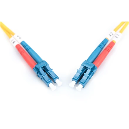 Assmann Electronic DIGITUS LWL patchable LC/LC 09/125um singelmode Duplex be halogenų su protokolu geltona 3m
