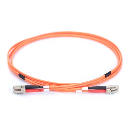 Assmann Electronic DIGITUS LWL patchcable LC/LC 50/125um 3m Multimode Duplex Halogenfrei bis 1Gbit su protokolu oranžinis OM2