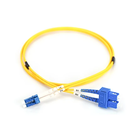 Assmann Electronic DIGITUS LWL patchable LC/SC 09/125um singelmode Duplex be halogenų su protokolu geltona 3m