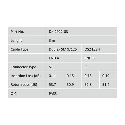 Assmann Electronic „Assmann“ elektroninis DIGITUS šviesolaidinis laidas nuo SC iki SC OS2 vieno režimo 09/125 m dvipusis, ilgis 3 m
