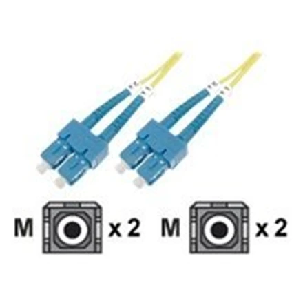 Assmann Electronic DIGITUS LWL patchable SC/SC 09/125um 2m singlemode Duplex be halogenų su geltonu protokolu