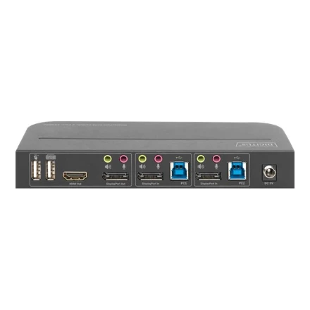 Assmann Electronic Assmann elektroninis DIGITUS KVM jungiklis 2x1 DP DP ...
