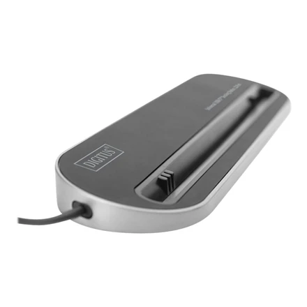 Assmann Electronic DIGITUS DA-70888 12-port USB-C Dock pilka HDMI VGA 2xUSB-C 4xUSB-A RJ45 1x3.5mm SD/MicroSD
