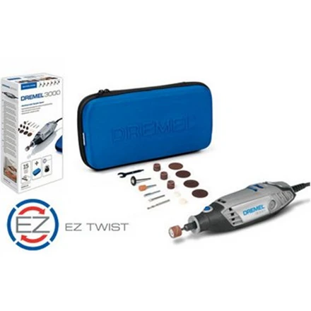 DREMEL 3000 serijos rotacinis įrankis + 15 priedų