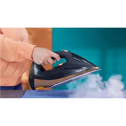 Philips | DST7510/80 | Garų lygintuvas | 3200 W | Vanduo tank capacity 300 ml | Continuous steam 55 g/min | Steam boost performance 260 g/min | Mėlyna/Gold